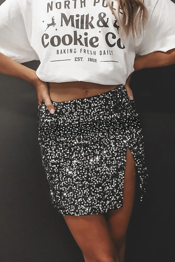 Leopard print satin skirt - Image 19