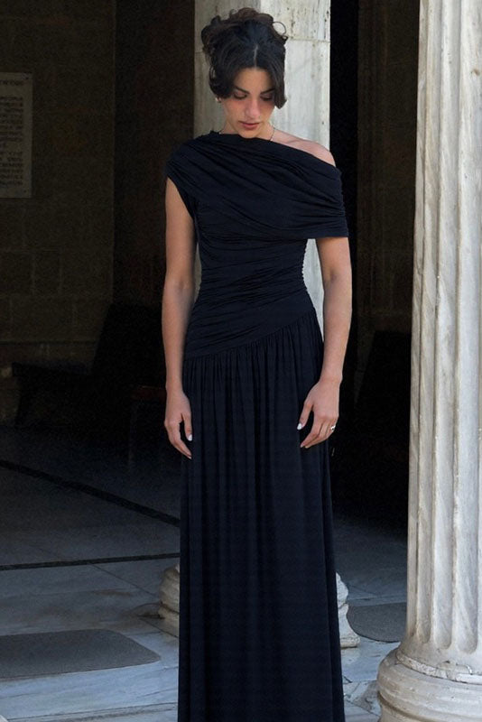 Asymmetric Cutout Evening Maxi Dress - Image 6