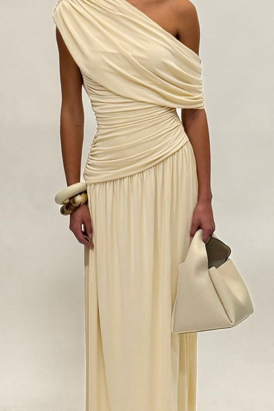 Asymmetric Cutout Evening Maxi Dress - Image 4
