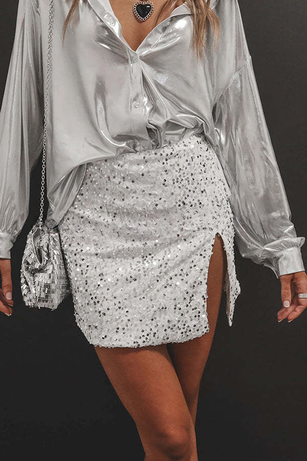 Leopard print satin skirt - Image 11