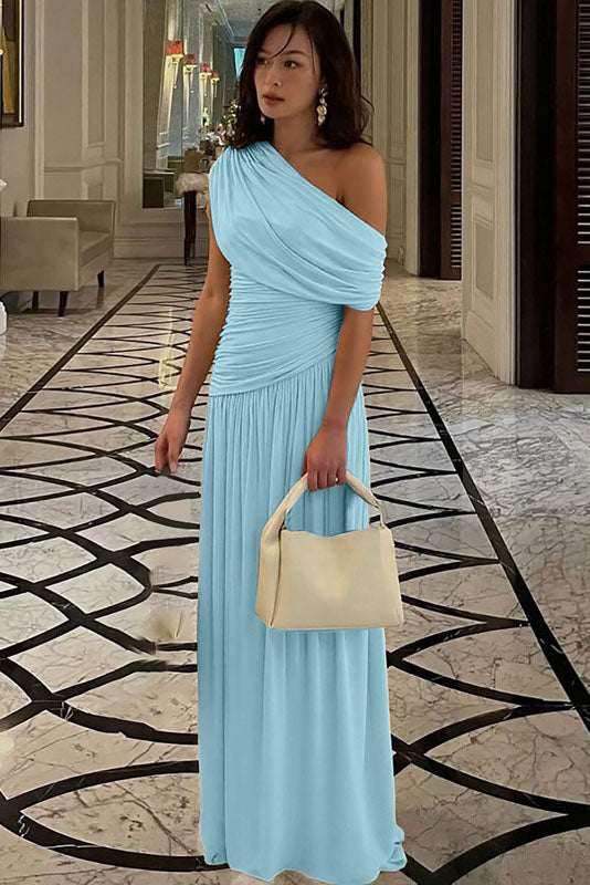 Asymmetric Cutout Evening Maxi Dress - Image 10